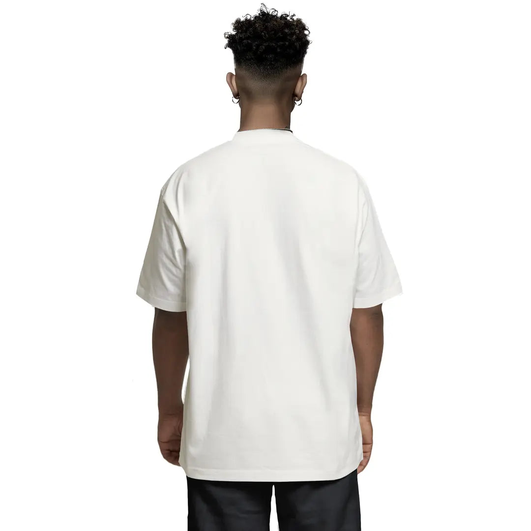 Oversize Basic T-shirt Beyaz - Arka